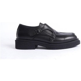 Resim Mubiano Hakiki Deri Collection Kadın Toka Detaylı Floter Loafer Siyah - Mcrgn7000 - S Siyah 