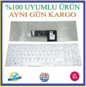 Resim Sony Uyumlu Svf1531Jcgw Klavye Tuş Takımı Beyaz Tr 