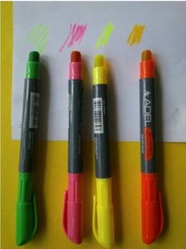 Resim Fosforlu Jel Kalem 12 Adet Adel Yeşil 3+Pembe 3+Sarı 3+ Turuncu 
