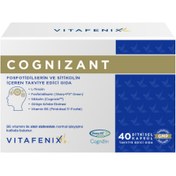Resim VİTAFENİX Cognizant Fosfotidilserin ve Sitikolin İçeren Takviye Edici Gıda 40 Kapsül 