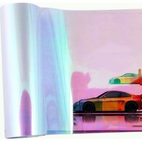 Resim Araba Farı Koruyucu Filmi, Camgibi Şeffaf, Çift Renk Seçeneği, Islaklık Ve Güneş Dayanıklı, Kolay Uygulama, 30x120 Cm Boyutunda 