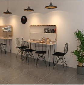 Resim Knsz masa sandalye takımı hem75mazlum crdsyh 140*040 4 sandalye syhsyh 