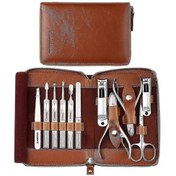 Resim Profesyonel 11'i 1 Arada Paslanmaz Çelik Manikür Seti, Ev Ve Seyahat İçin Tırnak Makası Seti Fg05 
