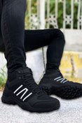 Resim Boy Uzatan Gizli Topuklu 7cm Siyah Beyaz Outdoor Trekking Erkek Spor Bot- Gg97341-1 GG97341-1 