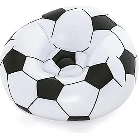 Resim Daisy Store Up In & Over Beanless Futbol Topu Koltuğu, 114 x 112 x 66 Cm, Futbol Hava Koltuğu, Siyah/beyaz 