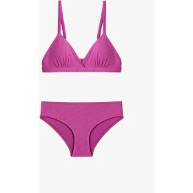 Resim Penti Pembe Genç Kız Erika Üçgen Bikini Takımı 