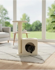 Resim Reyo Pet Dekoratif Kedi Tırmalama Ve Oyun Evi 