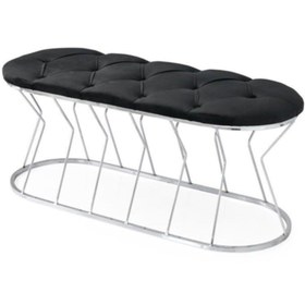 Resim Erezogulları Mobilya Chester Kum Saati Metal Ayak Bank Bench 90cm 
