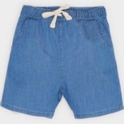 Resim DeFacto Erkek Bebek Beli Lastikli Jean Şort E6837A525SMBE394 Mavi 