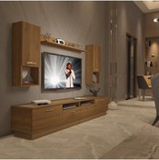 Resim Decoraktiv Trendstyle 5220da Mdf Tv Ünitesi Tv Sehpası - Naturel Pera 