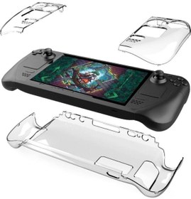 Resim Konsol İstasyonu Steam Deck Koruyucu Sert Şeffaf Kapak 