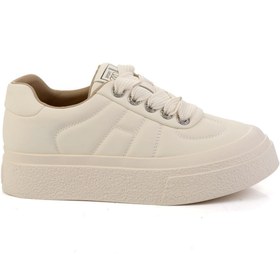 Resim Bambi Bej Kadın Sneaker K01286111109 