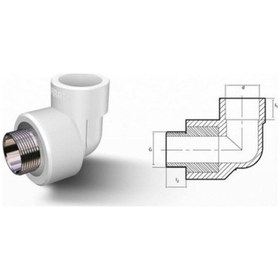 Resim Fırat İç Dişli Dirsek 25-1/2 Mm 