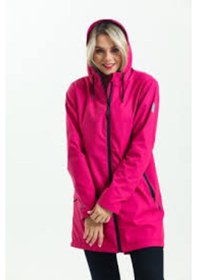 Resim T Rain Pu Raincoat M Beden Mavi Kadın Yağmurluk Pembe 