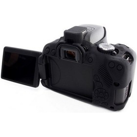 Resim Easycover Canon 650D/700D Silikon Kılıf Ecc650D (Siyah) 