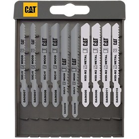 Resim Cat DA06901 10 Parça Profesyonel Metal/Ahşap Hassas/Kaba Kesim Dekupaj Testere Ucu 
