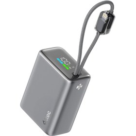 Resim Ttec ReCharger Pro TFT 15.000mAh PD 20W USB-C ve Lightning Dahili Kablolu Taşınabilir Hızlı Şarj Aleti Powerbank 