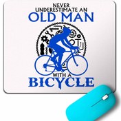 Resim Kendim Seçtim Never Undersestımate An Old Man Wıth A Bıcycle Mouse Pad 