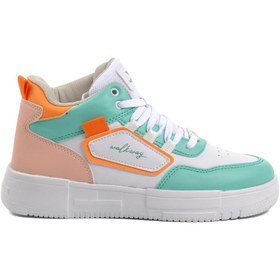 Resim Walkway Nefertiti Beyaz-Sarı Unisex Hi Sneaker 