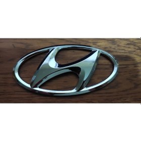 Resim Hyundai Getz Ön Arma Amblem 2005 Uyumlu 13cmx6.6cm A Kalite İthal Krom Kaplama 