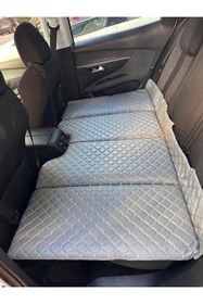 Resim Shop-set Oto Arka Koltuk Yatak 70*130 cm Gri Deri Uyumlu 