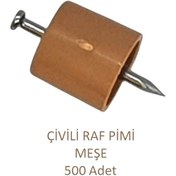 Resim Çivili Raf Pimi Meşe 500 Adet 