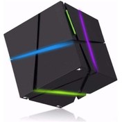 Resim Siyah Juqone Mini Bluetooth Hoparlör - 7cm Led Işıklı, Fm Radyo, Kolay Taşınabilir, 8 Saat Çalma Süresi 