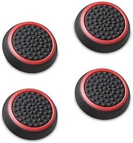 Resim Fosmon [4] Analog Stick Joystick Controller için Performance baş parmak eklentisi PS4 | PS3 | Xbox One | Xbox One S | Xbox 360 | Wii U (Siyah ve Mavi) A1668 