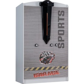 Resim setaymobilya Sports Arabalı Yatak Uyumlu 3 Kapılı Dolap - Beyaz 