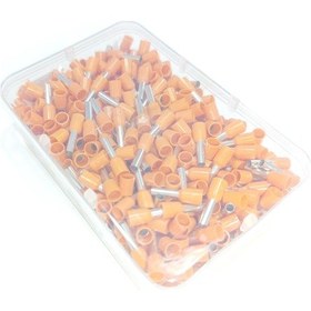 Resim 4 Mm Tek Girişli İzoleli Kablo Yüksüğü - Fransız Norm Turuncu 1 Paket 500 Adet 