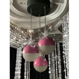 Resim Serçe'den 3lü Lila LED Genç Kız Odası Sarkıt Avize 