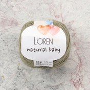 Resim Loren Natural Baby Küf Yeşili El Örgü İpi - R089 - 33936 