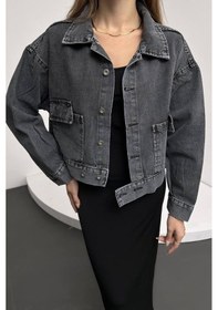 Resim Kadın Giyim Ceket Siyah Siyah 