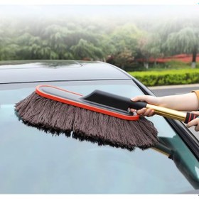 Resim Araba Temizleme Püskülü Cilalı Birinci Sınıf Araba Toz Temizleme Fırçası 