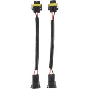 Resim Parallax 2pcs 9006 Ila H11 H8 Far Sis Far Dönüşüm Konnektörü Kablo Demeti Kablo Soket Konnektörü Onarım Kiti (Yurt Dışından) 
