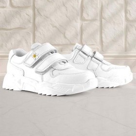 Resim Rakerplus Hakiki Deri Beyaz Papatya Detaylı Kız Çocuk Günlük Ayakkabı 