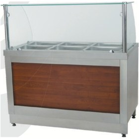 Resim CSA Inox CSA Karacasan Sıcak Servis Benmarisi Doğalgazlı Tezgahlı 195X90X85/135cm 
