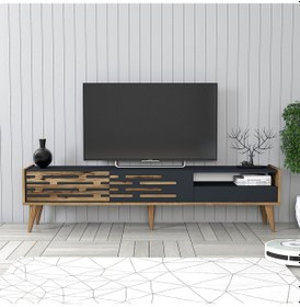 Resim Variant Valensiya Alt Tv Ünitesi - Ceviz / Antrasit 