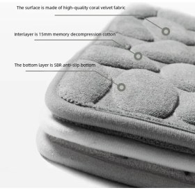 Resim Memory Kaydırmaz Banyo Paspası Gri 