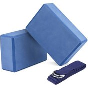 Resim Fortunelane 2'lik Yoga Blok & Kayış Seti - Eva Köpük İle Denge Ve Esneklik 