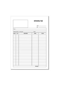 Resim Folix Sipariş Fişi 1/50 Otokopili 10 X 13,5 Cm Flx-810460 