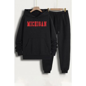 Resim Trendypassion Unisex Michigan Baskılı Eşofman Takımı 
