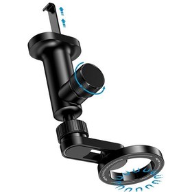 Resim Go Des Gd-hd327 Magnetik 360 Dönebilen Düz Zemin Ve Havalandırma Tasarımlı Araç Telefon Tutucu Siyah 