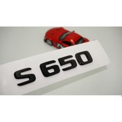 Resim S 650 Bagaj Parlak Siyah ABS 3M 3D Yazı Logo 