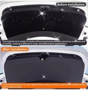 Resim Globalbloom For Tesla Model Y Refreshed-1 Tablet Dayanıklı Suni Deri Bagaj Koruyucu Ped 