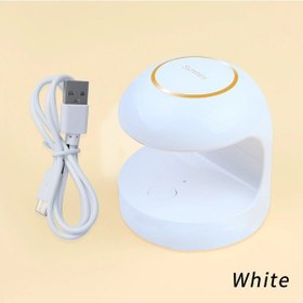 Resim 18w Tırnak Kurutucu Mini Usb Uv Led Lamba Tırnak Sanat Beyaz Yumurta Şekli Tasarım 120s Hızlı Kuruyan Tedavi Işığı Jel Lehçe Manikür Araçları Whıte 