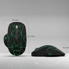 Resim IWM-551T Kablosuz,şarj Edilebilir, 4 Farklı Değişebilen LED Işıklı, Sessiz Tuş, Tyep-C ve USB Çift ALICI,1600 Dpi,7 Tuş, LED Aç/kapa Tuşu, 15M Çekim Mesafesi 