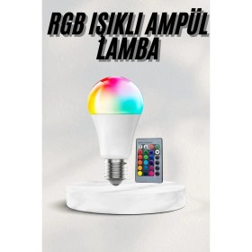Resim Aydogan's Akıllı Rgb LED Ampul LED Uzaktan Kumandalı Renk Değiştiren Ampul 