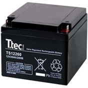 Resim TTECHNIC Ttec 12 Volt 26 Amper Base Bakımsız Kuru Akü 