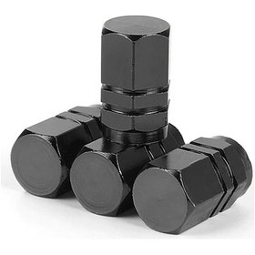 Resim Herşeyfırsat Oto Lastik Sibop Kapağı 4 Adet Siyah 